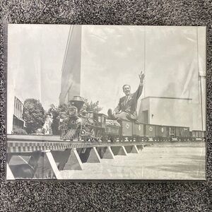 Walt Disney Archives Giclee “Walt On Miniature Train” 2015 Release. Never Opened
